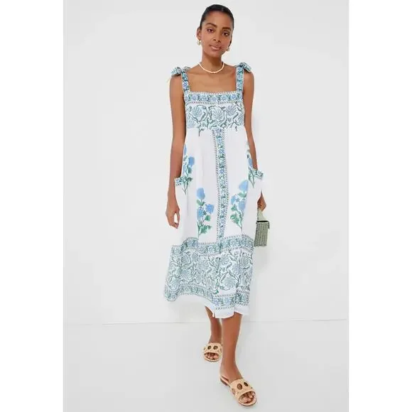 TUCKERNUCK Juliet Dunn Exclusive Poppy Tie Shoulder Dress NWT Size 2 - Picture 6 of 10